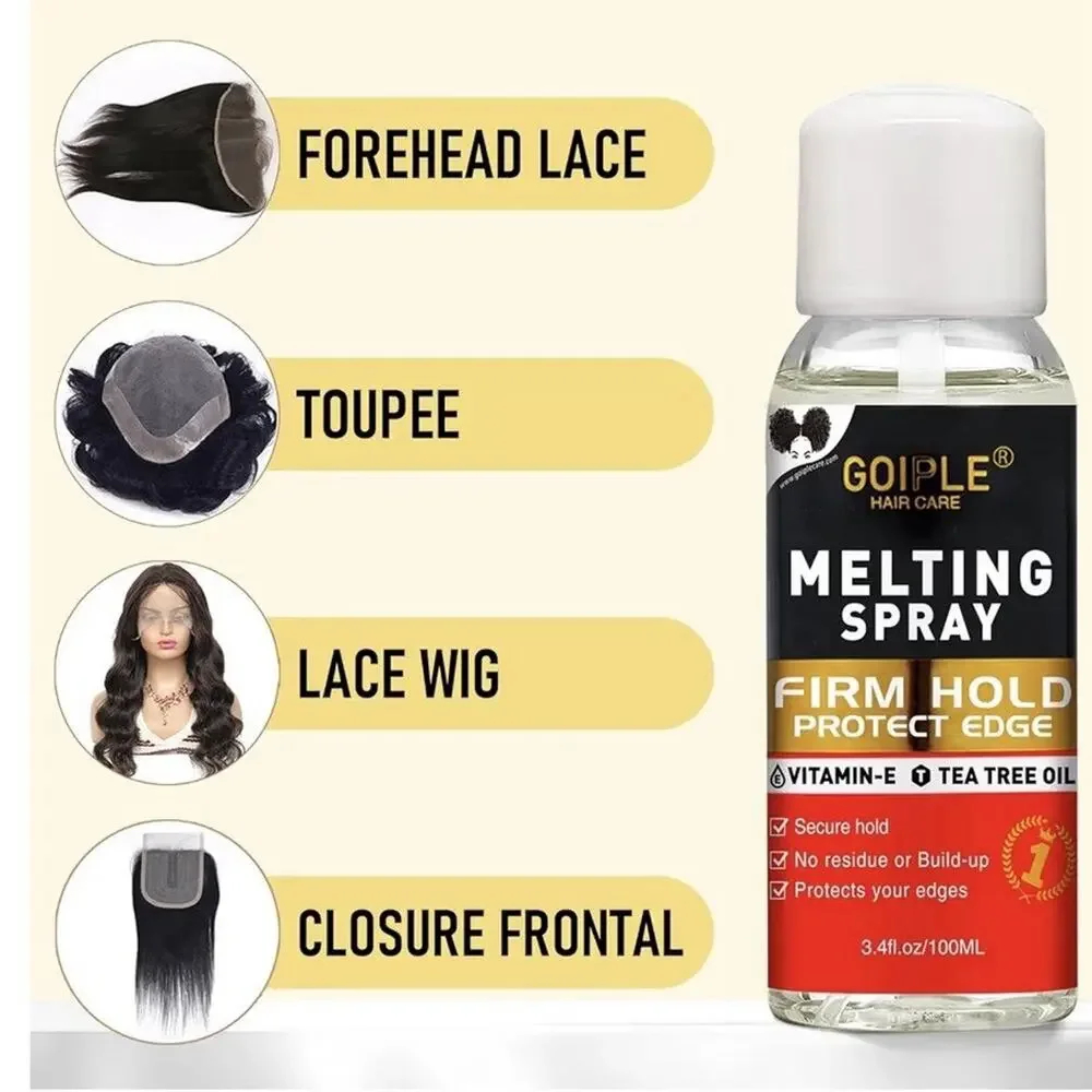 GOIPLE 16 Pc Lace Wig Kit: DARK Brown Lace Tint Mouse , Adhesive, Wax, Melting